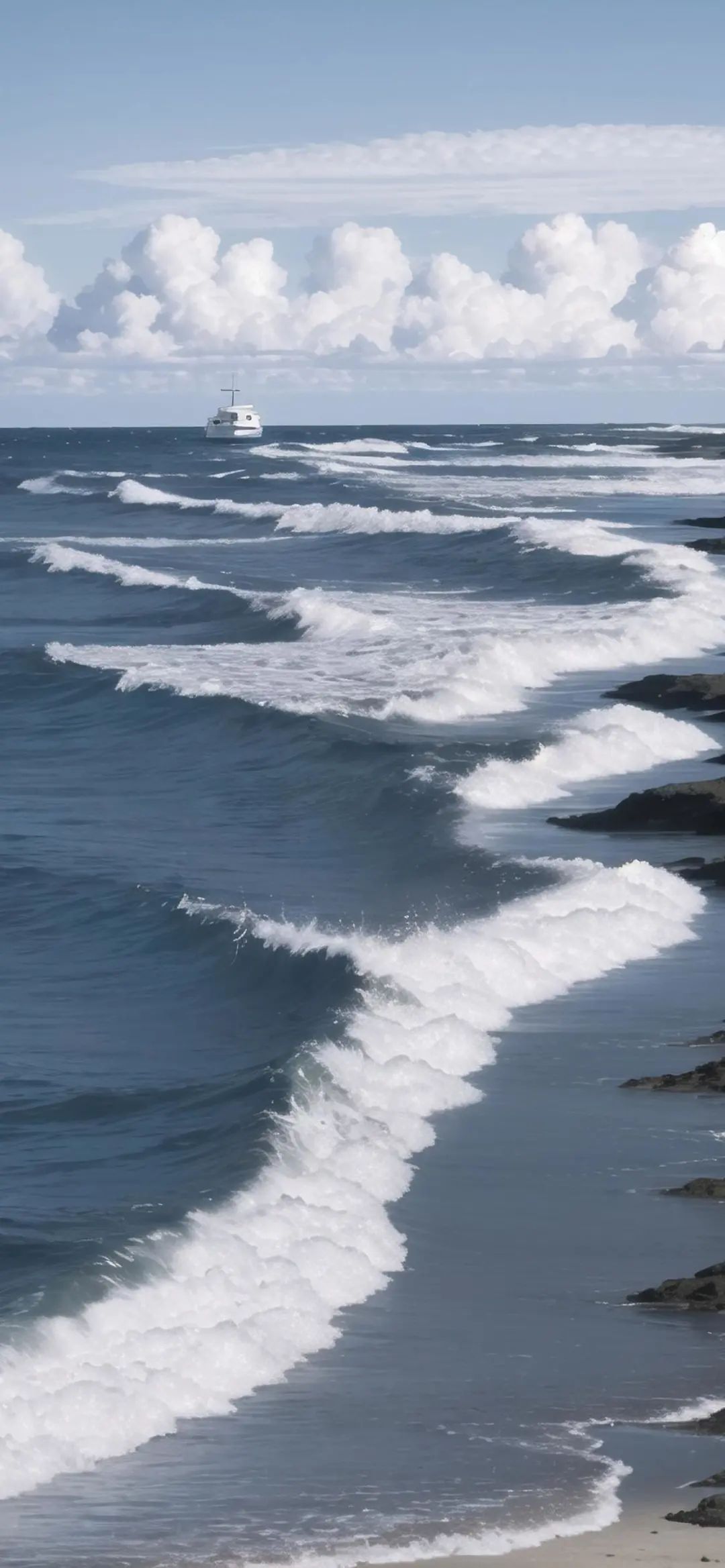 海边海浪风光手机壁纸